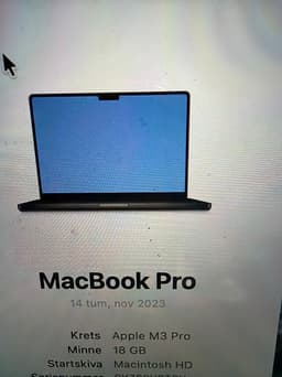 Apple MacBook Pro 14"  M3 Pro