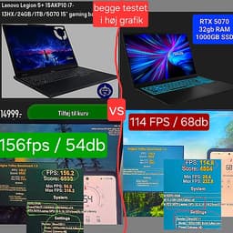 Rtx 5070 115w i7 Lenovo Legion 5+ 15" gaming laptop 24GB RAM 1TB SSD
