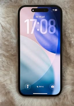 Apple iPhone 15 128 GB svart batteri hälsa 90%, fin skick