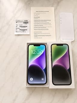 iPhone 14 128 GB – Toppskick, Originaldelar, 87 % Batterihälsa