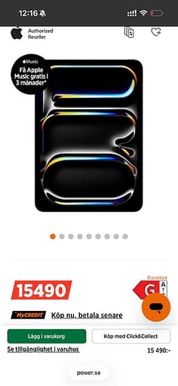 iPad Pro 11" M4 - Böjd men funkar mot dator - 2000kr Stockholm face id funkar