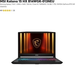 MSI Katana 15 HX B14WGK-013NEU