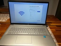 HP laptop 17.3” 8 GB RAM, 256 SSD, windows 11.