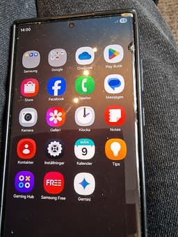 Samsung s22 ultra.  256 gb med plånboksfodral