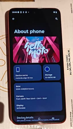 Motorola Edge 50 Neo 12+4GB 256Gb