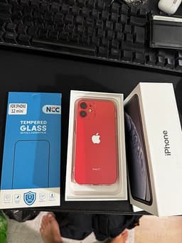 Apple iPhone 12 mini röd med nya tillbehör batteri 100%