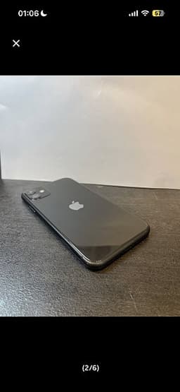 Apple iPhone 11 mobiltelefon 64 GB svart