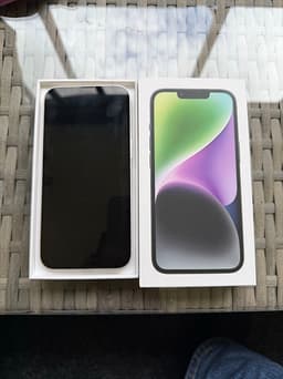 iPhone 14 128gb olåst i fint skick