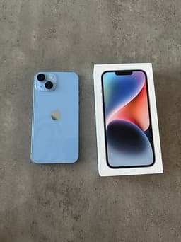 Iphone 14 blå 128GB i nyskick