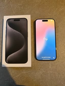 Apple iPhone 15 Pro mobil 128 GB svart