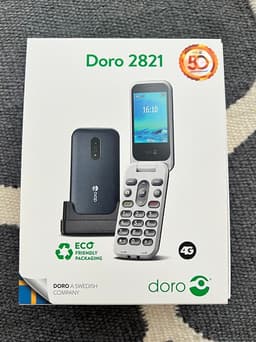 Helt ny mobil Doro 2821, oöppnad