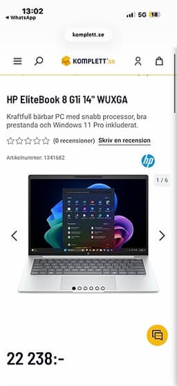HP EliteBook 8 Gii 14