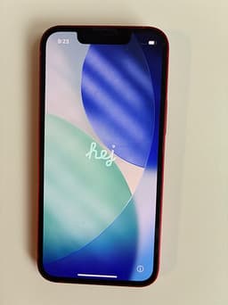 iPhone 13 mini, 128GB, röd, batteri 90%