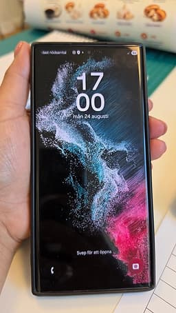 Samsung Galaxy S20-S22 mobil 128 GB svart