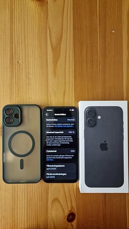 Iphone 16 plus svart
