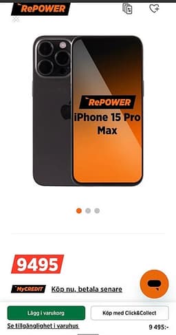 Apple iPhone 15 Pro Max mobil 256 GB