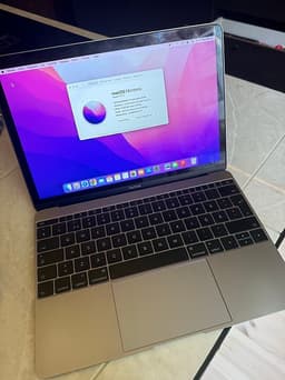 Apple MacBook laptop 12" space gray (2016)