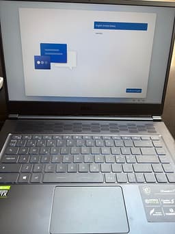 MSI laptop 15 tum grå
