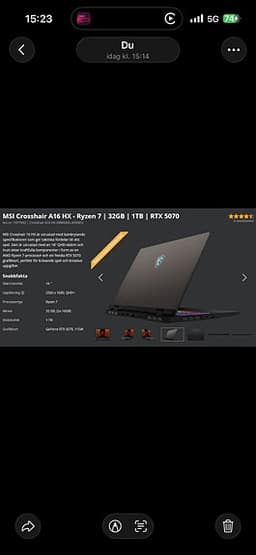 RTX 5070 laptop ryzen 7  7 240hz