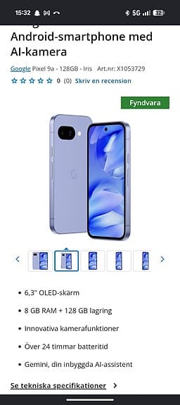 Google pixel 9a