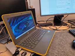 HP bärbar dator 11 tum gul/grå