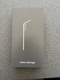 Samsung Galaxy S25 Edge ny och oöppnad mobil 256 GB svart