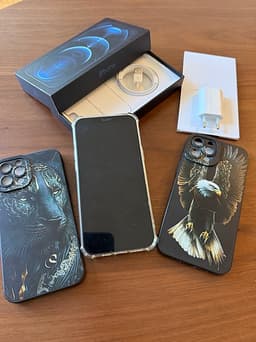 iPhone 12 Pro Max  128 GB blå helt fungerande