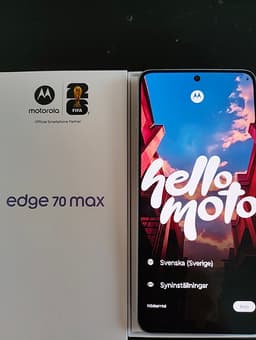 Motorola Edge 70 max ljusblå