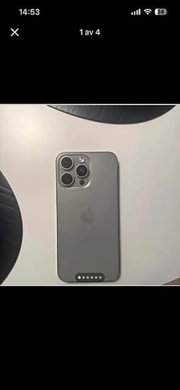 Apple iPhone 15 Pro Max mobiltelefon silver