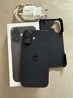 IPhone 16 bra skick, 128 GB svart