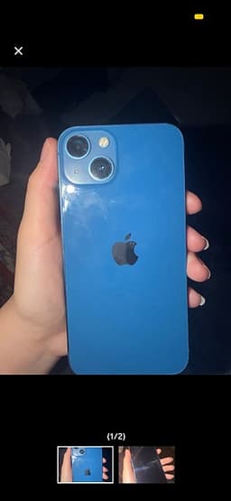 Apple iPhone 13 blå mobiltelefon