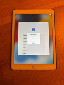iPad Air 2 16 GB Wi-Fi – skärmskydd + blått fodral