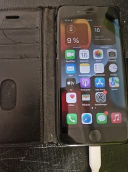 Iphone 7 128gb svart med fodral