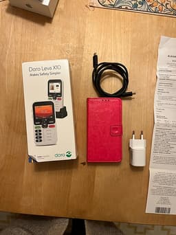 Doro Leva X10 med plånboksfodral