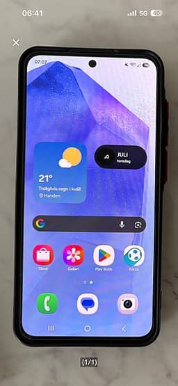 Samsung Galaxy A55 5G endast testad