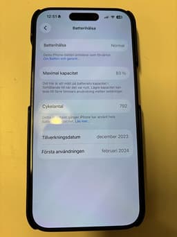 Apple iPhone 15 Pro 128 GB blå