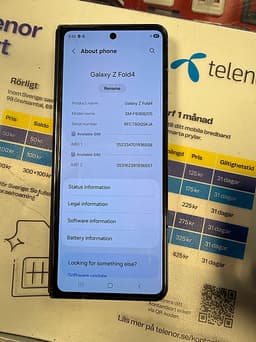 Samsung Galaxy Z Fold4 mobil 256 GB svart