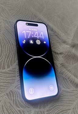 Olåst iPhone 14 Pro mobil 128 GB svart