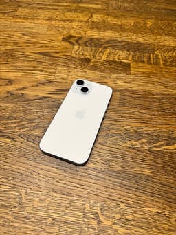 Apple iPhone 15 mobil 256 GB blå/vit