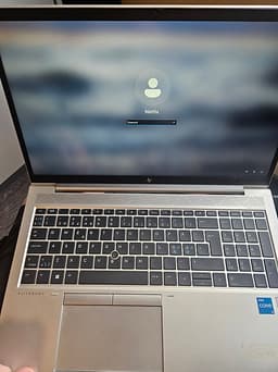 HP EliteBook 15" laptop silver