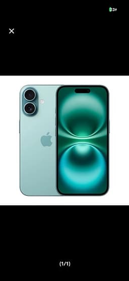 Apple iPhone 16 128 GB grön