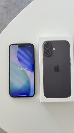 Apple iPhone 16 128 GB svart