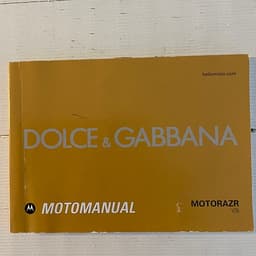 Motorola MotoRAZR V3i Dolce & Gabbana mobiltelefon guld
