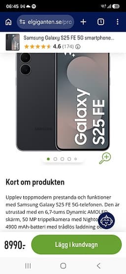 Samsung 25 s fe