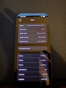 iPhone 14 Pro 128 GB 95% Battery