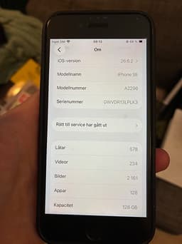 Apple iPhone SE 2 mobil 128 GB vit