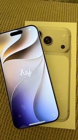 iPhone 17 Pro 256 GB vit/silver nytt