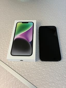 Apple iPhone 14 128 GB Svart Ny Skärm 79% Batterihälsa