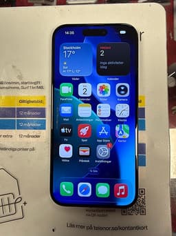 Apple iPhone 15 Pro 128 GB svart