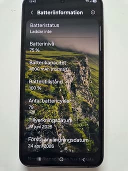 Nästan ny Samsung Galaxy S24 mobil 128 GB svart